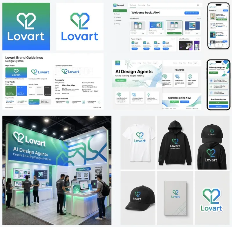 Lovart品牌视觉系统及全场景应用设计