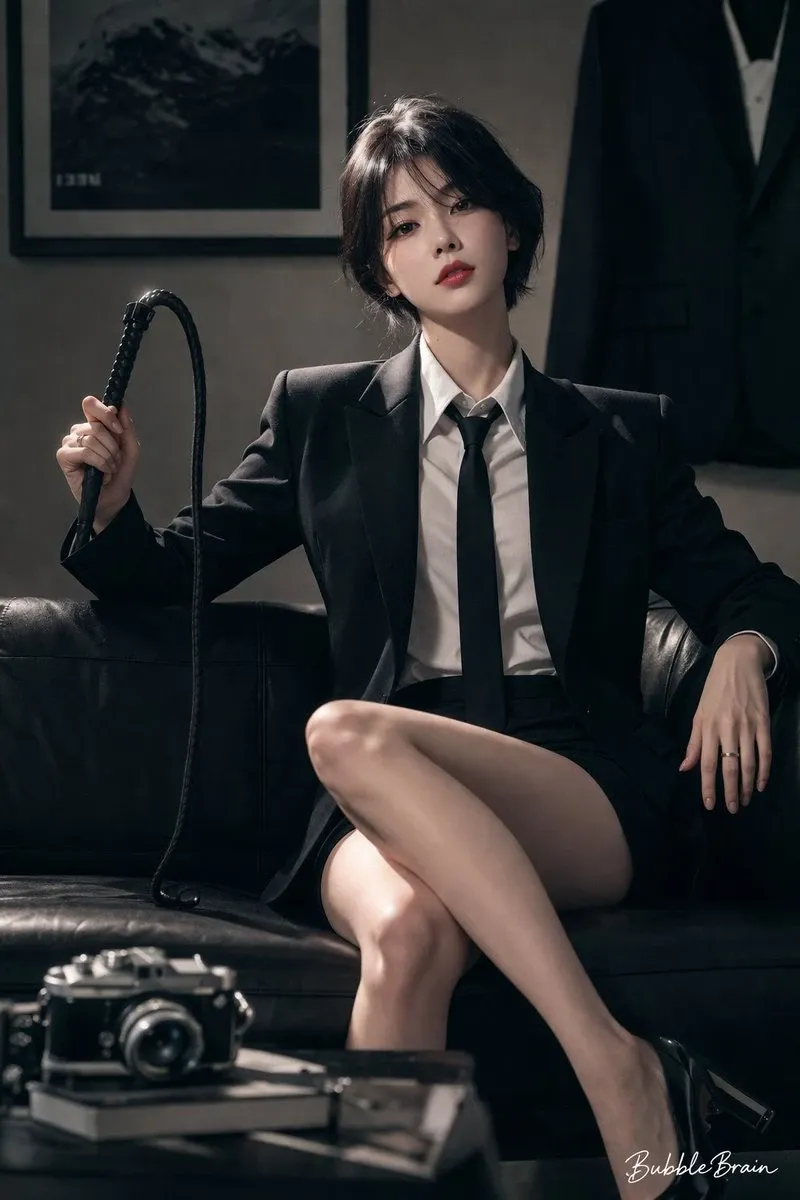 韩系冷艳御姐职场时尚人像